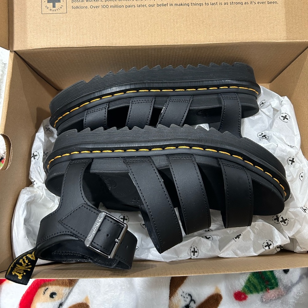 Dr.Martens Blaire Hydro Leather Strap Sandals  Size 38